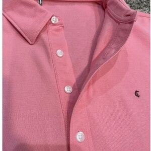 Criquet Men's Pink Sz M 100% Pima Cotton  Polo Shirt (1805)
